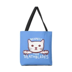Strange Planet Special Product: Respect The Death Blades (Blue) Canvas Tote Bags VTM0864