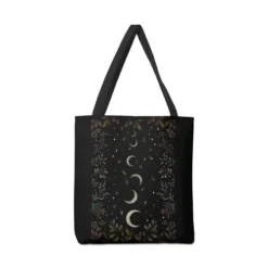 Crescent Moon Garden Canvas Tote Bags VTM0875