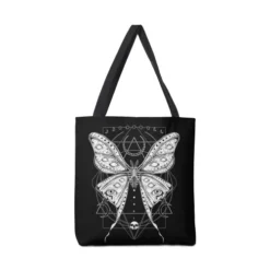 Macabre Luna Moth Canvas Tote Bags VTM0880