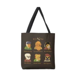 Artist Dogs Canvas Tote Bags VTM0886