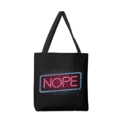 Nope - Neon Lights Canvas Tote Bags VTM0898