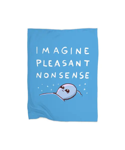 Strange Planet Special Product: Imagine Pleasant Nonsense Premium Fleece Blanket VTM0911