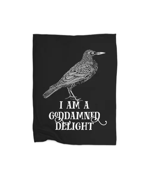 I Am A Goddamned Delight Premium Fleece Blanket VTM0913