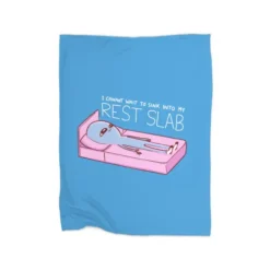 Strange Planet Special Product: Rest Slab Premium Fleece Blanket VTM0918
