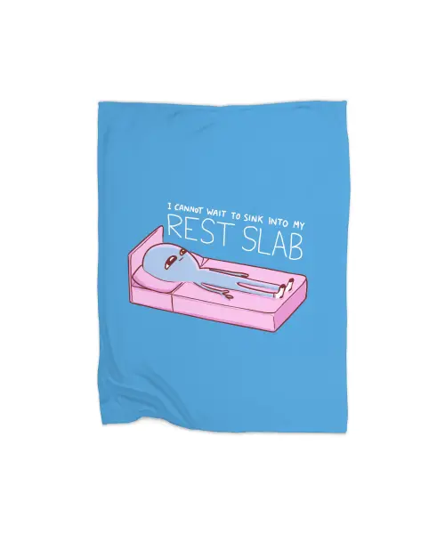 Strange Planet Special Product: Rest Slab Premium Fleece Blanket VTM0918