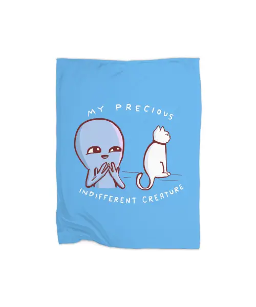 Strange Planet Special Product: My Precious Indifferent Creature Premium Fleece Blanket VTM0919