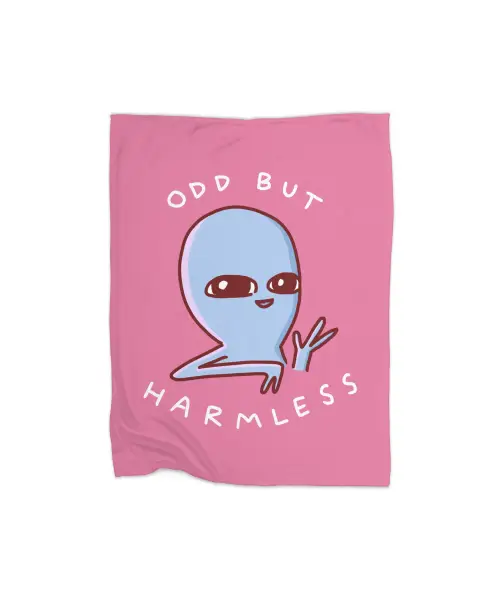Strange Planet Special Product: Odd But Harmless Premium Fleece Blanket VTM0928