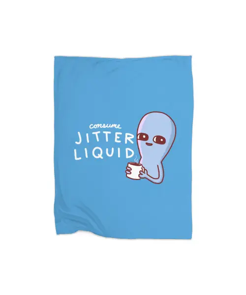 Strange Planet: Consume Jitter Liquid Premium Fleece Blanket VTM0929