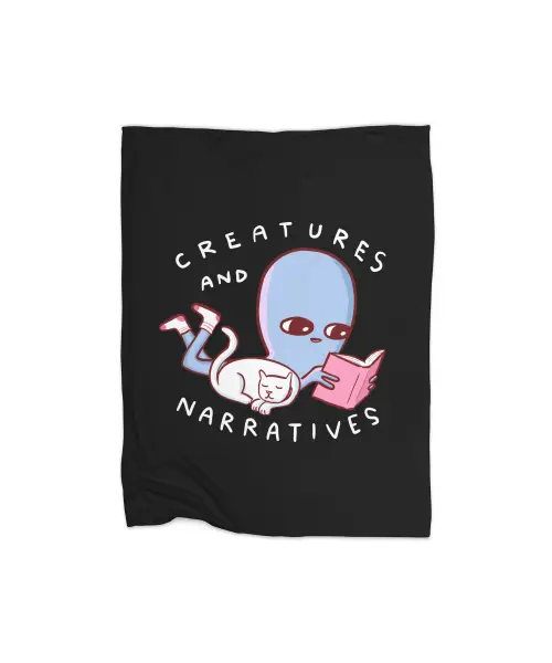 Strange Planet Special Product: Creatures And Narratives Premium Fleece Blanket VTM0930