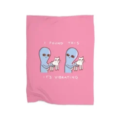 Strange Planet Special Product: I Found This It's Vibrating Premium Fleece Blanket VTM0938