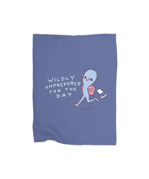 Strange Planet Special Product: Wildly Unprepared Premium Fleece Blanket VTM0941