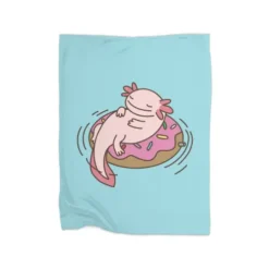 Axolotl Relaxolotl Premium Fleece Blanket VTM0950