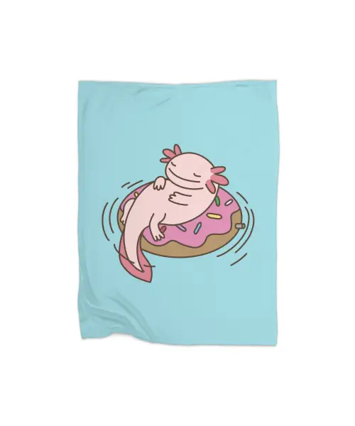 Axolotl Relaxolotl Premium Fleece Blanket VTM0950