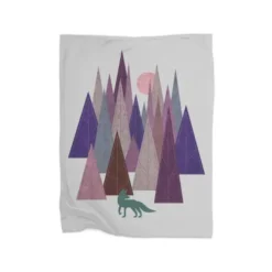Strange Forest Premium Fleece Blanket VTM0953