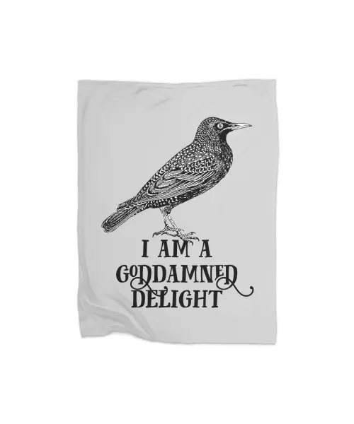 I Am A Goddamned Delight Premium Fleece Blanket VTM0968