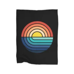 Sunset And Waves Premium Fleece Blanket VTM0973