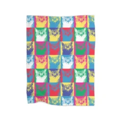 Pop Art Cats Premium Fleece Blanket VTM0991
