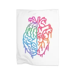Mind Or Feelings Premium Fleece Blanket VTM1005