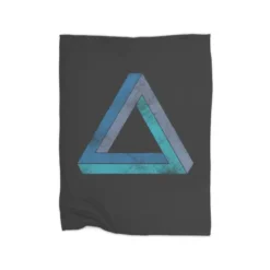 Optical Illusions-Blue Premium Fleece Blanket VTM1014