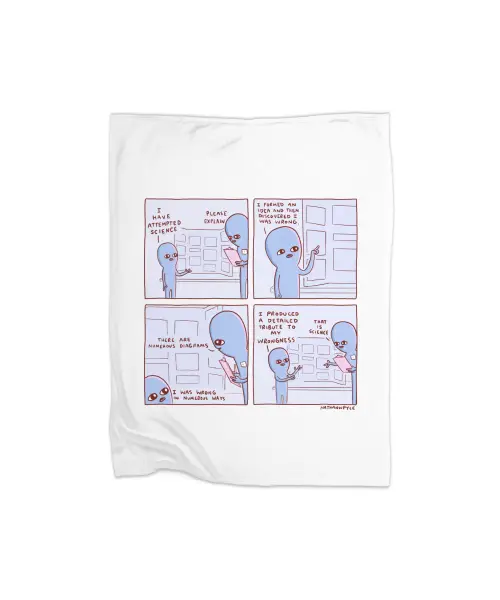 Strange Planet: I Have Attempted Science Premium Fleece Blanket VTM1017