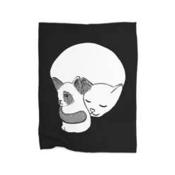 Small Kitten Under Love Lock Premium Fleece Blanket VTM1030