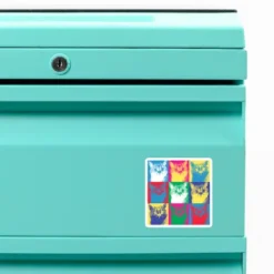 Pop Art Cats Custom Shape Magnet VTM1046