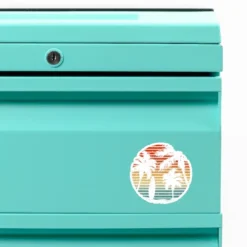 Retro Surf Sunset Custom Shape Magnet VTM1067