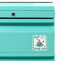 Stop! Look At This Frog Thank You Custom Shape Magnet VTM1082