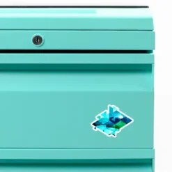 Geometric Landscape Custom Shape Magnet VTM1134