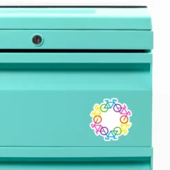 Color Wheel Custom Shape Magnet VTM1142