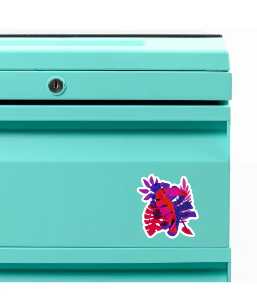 Magenta Tropical Vibes Custom Shape Magnet VTM1144