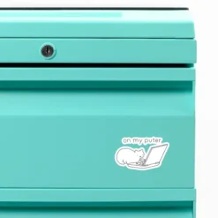 On My Puter Custom Shape Magnet VTM1145