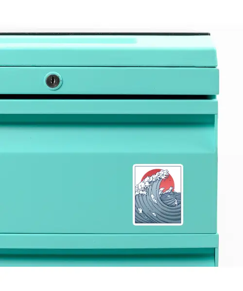 Ocean Cat Waves Custom Shape Magnet VTM1167