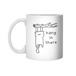 Hang In There White 11Oz Ceramic Mug VTM1176