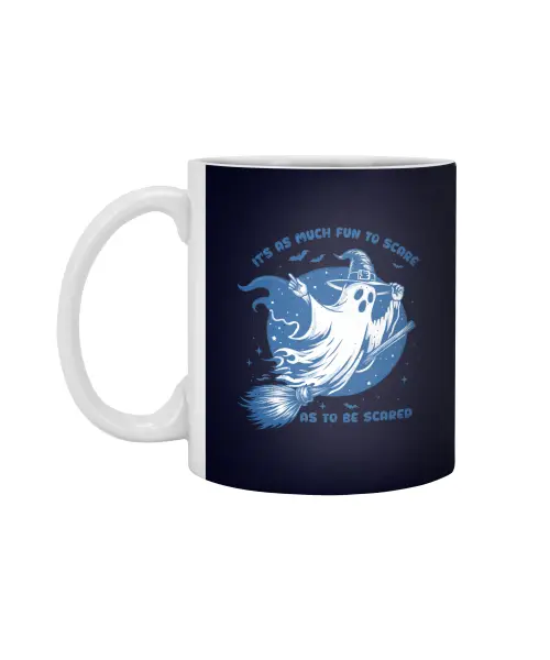 It's As Much Fun To Scare As To Be Scared White 11Oz Ceramic Mug VTM1178