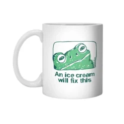 An Ice Cream Will Fix This Frog White 11Oz Ceramic Mug VTM1180