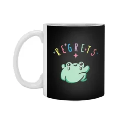 Regrets Frog White 11Oz Ceramic Mug VTM1184