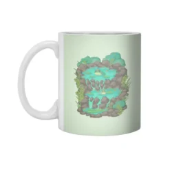 Frogs In A Hot Spring White 11Oz Ceramic Mug VTM1189