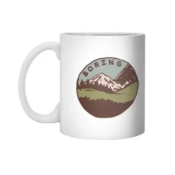 Boring White 11Oz Ceramic Mug VTM1191