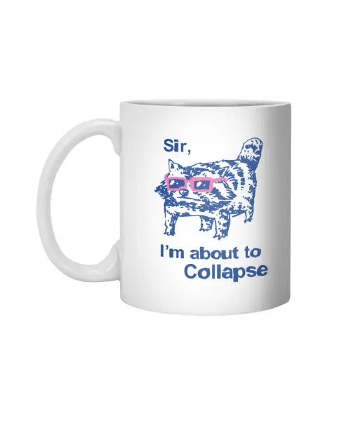 Sir, I'M About To Collapse Raccoon White 11Oz Ceramic Mug VTM1194