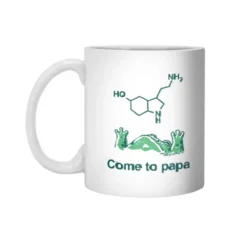 Come To Papa Serotonin Frog White 11Oz Ceramic Mug VTM1199