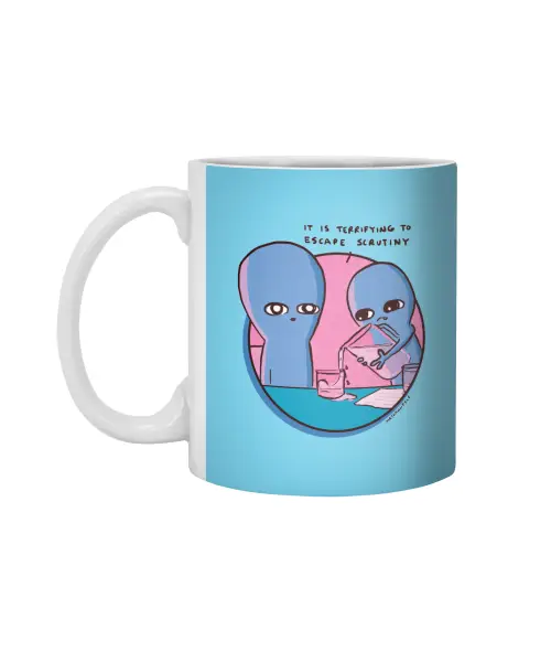 Strange Planet Special Product: Escape Scrutiny White 11Oz Ceramic Mug VTM1201