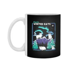 Gigantic Winter Cats White 11Oz Ceramic Mug VTM1205