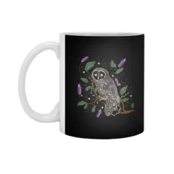 Amethyst Crystal Night Owl White 11Oz Ceramic Mug VTM1220