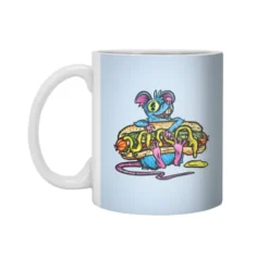 Chicago Rat With Chicago Dog White 11Oz Ceramic Mug VTM1221