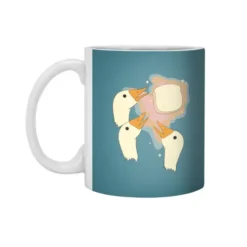 Three Geese And A Bread White 11Oz Ceramic Mug VTM1222
