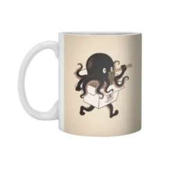 Octonomnom White 11Oz Ceramic Mug VTM1230