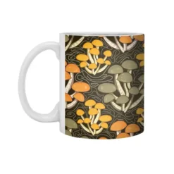 Retro Mushroom Land White 11Oz Ceramic Mug VTM1234