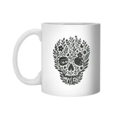 Skull, Nature And Something Else White 11Oz Ceramic Mug VTM1244