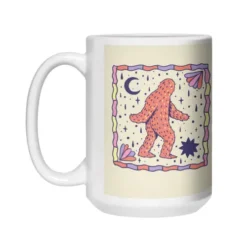 Colorful Cryptids Bigfoot White 11Oz Ceramic Mug VTM1263